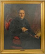 Piet van der Ouderaa (1841-1915) - Portret van een priester, Antiek en Kunst, Kunst | Schilderijen | Klassiek, Ophalen of Verzenden