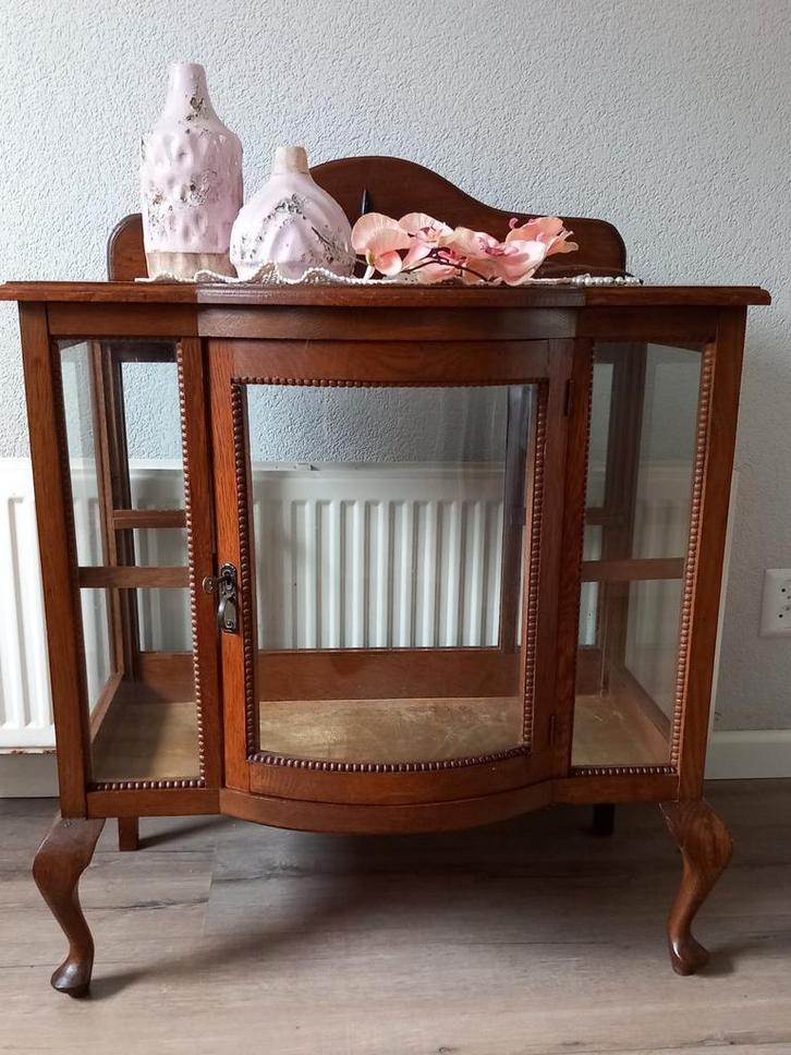 Vitrinekastje / theekastje, Huis en Inrichting, Kasten | Vitrinekasten, Gebruikt, Minder dan 100 cm, 50 tot 100 cm, 25 tot 50 cm