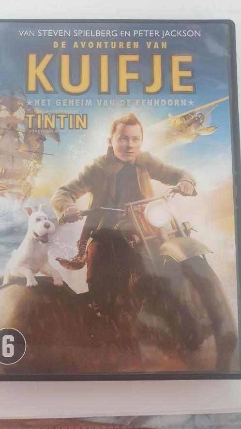 DVD's van Kuifje + boeken over de films, Boeken, Stripboeken, Gelezen, Meerdere stripboeken, Ophalen of Verzenden