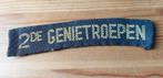 Naamlint 2de Genietroepen, Verzamelen, Militaria | Algemeen, Ophalen of Verzenden