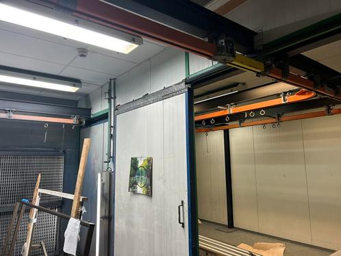 Spuitcabine en droogcabine + kettingbaan, Doe-het-zelf en Verbouw, Lieren en Takels, Gebruikt, Ophalen