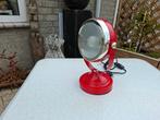 schitterende tafel rode retro vintage koplamp tafellamp, Huis en Inrichting, Lampen | Tafellampen, Ophalen of Verzenden, Zo goed als nieuw