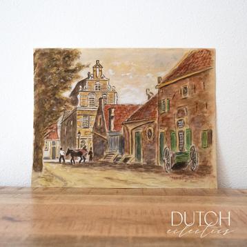 Originele aquarel op papier, gesigneerd Jan de Vries beschikbaar voor biedingen