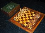 Kleine houten Schaakset, Hobby en Vrije tijd, Gezelschapsspellen | Bordspellen, Een of twee spelers, Ophalen of Verzenden, Gebruikt