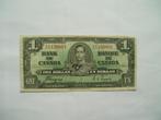 1618. Canada, 1 dollar 1937 King George VI., Verzenden, Noord-Amerika, Los biljet