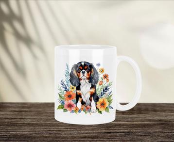 Cavalier King Charles Aquarel mok beschikbaar voor biedingen