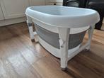 Puck Opvouwbaar Badje met Zitje - Wit/Grijs, Ophalen, Zo goed als nieuw, Badje, Overige merken