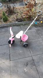 Smoby driewieler roze, met afneembare duwstang, Fietsen en Brommers, Ophalen, Gebruikt, Duwstang