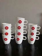 10 witte Douwe Egberts kopjes, Ophalen of Verzenden, Zo goed als nieuw, Overige stijlen, Kop(pen) en/of Schotel(s)