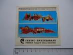 sticker oud Cebeco Handelsraad steenwijk machine landbouw, Ophalen of Verzenden, Zo goed als nieuw, Bedrijf of Vereniging