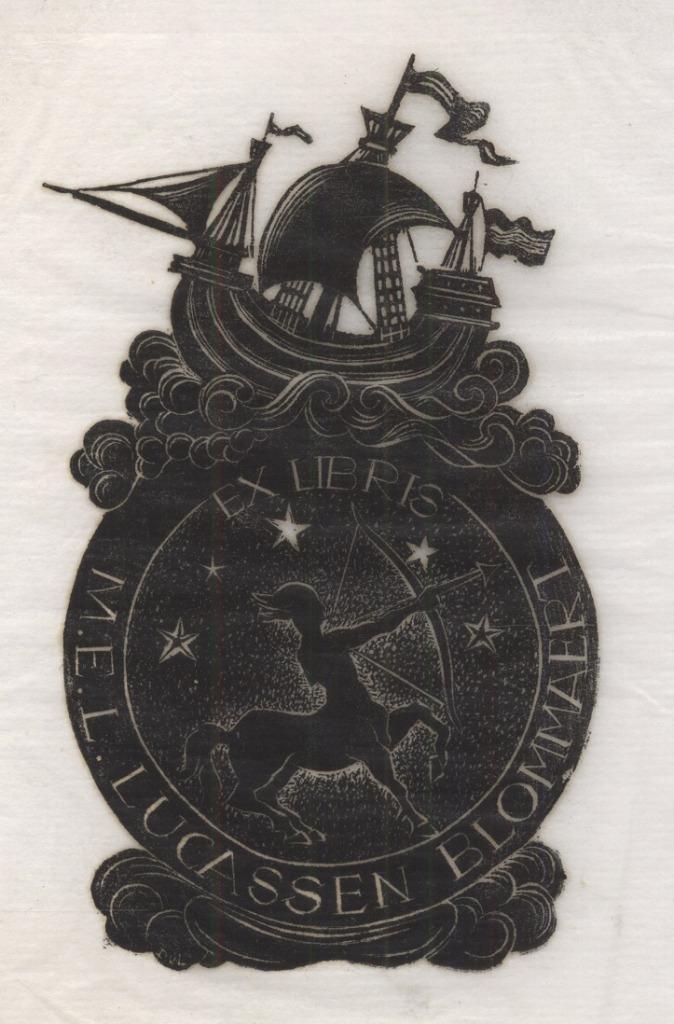 0248 Ex Libris Nederland : Dirk Govert van Luijn, 1947, Antiek en Kunst, Kunst | Etsen en Gravures, Verzenden