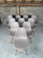 5 Vitra Eames DSW design stoelen nieuwe zithoogte, Huis en Inrichting, Stoelen, Ophalen of Verzenden, Zo goed als nieuw, Grijs