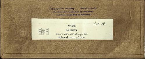 Topografische kaart - Delden No 398 - Uitgave ca. 1904, Boeken, Atlassen en Landkaarten, Gelezen, Landkaart, Nederland, 1800 tot 2000