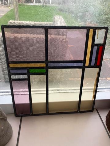 Vintage Glas in Lood Raam beschikbaar voor biedingen