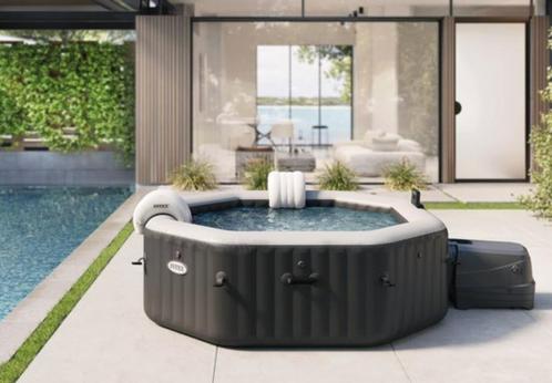 Nieuw in doos! Intex PureSpa Onyx Black - 6 persoons ! 749,-, Tuin en Terras, Zwembaden, Nieuw, Opblaaszwembad, Minder dan 80 cm