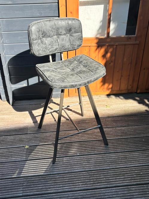 Barstoel Ginger Wax / PU - Zithoogte 68cm, Huis en Inrichting, Barkrukken, Zo goed als nieuw, 60 tot 90 cm, Metaal, 1 kruk, Met voetsteun