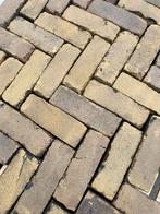 Dikformaat geel grijs (P19/P40), Tuin en Terras, Tegels en Klinkers, Ophalen, Overige materialen, Gebruikt, Klinkers