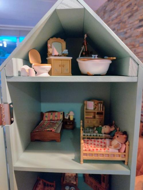 Ingericht poppenhuis, sylvanian families meubels, Kinderen en Baby's, Speelgoed | Poppenhuizen, Zo goed als nieuw, Ophalen