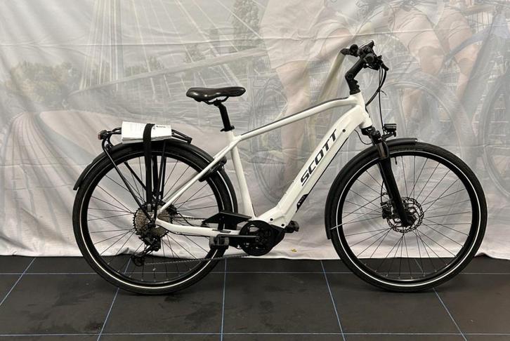 Scott SCO Bike Sub Sport eRIDE 10 Men L Heren White L 2021, Fietsen en Brommers, Elektrische fietsen, Gebruikt, Overige merken