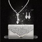 Avondtas + sieradenset, Verzenden, Nieuw, Zwart