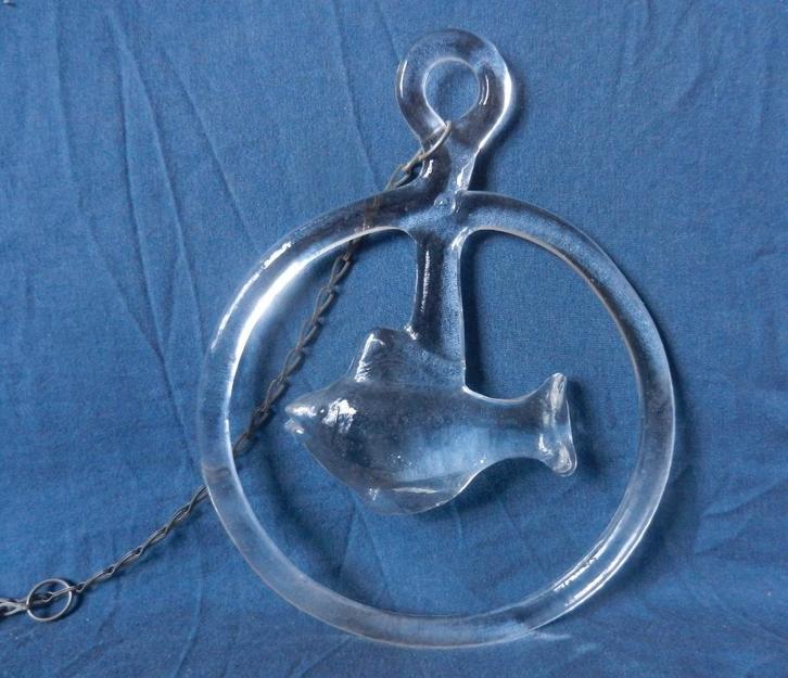 Kosta Boda Raamdecoratie met vis Sun Catcher Bertil Vallien, Antiek en Kunst, Antiek | Glas en Kristal, Ophalen of Verzenden