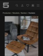 Draaifauteuil met hocker zgan, Huis en Inrichting, Fauteuils, Ophalen, Zo goed als nieuw, Stof, 50 tot 75 cm