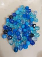 Set van verschillende blauwe kristal glaskralen, Verzenden, Nieuw, Kraal