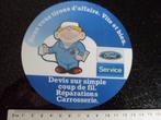 ruit sticker Ford service logo carrosserie, Verzenden, Zo goed als nieuw, Auto of Motor