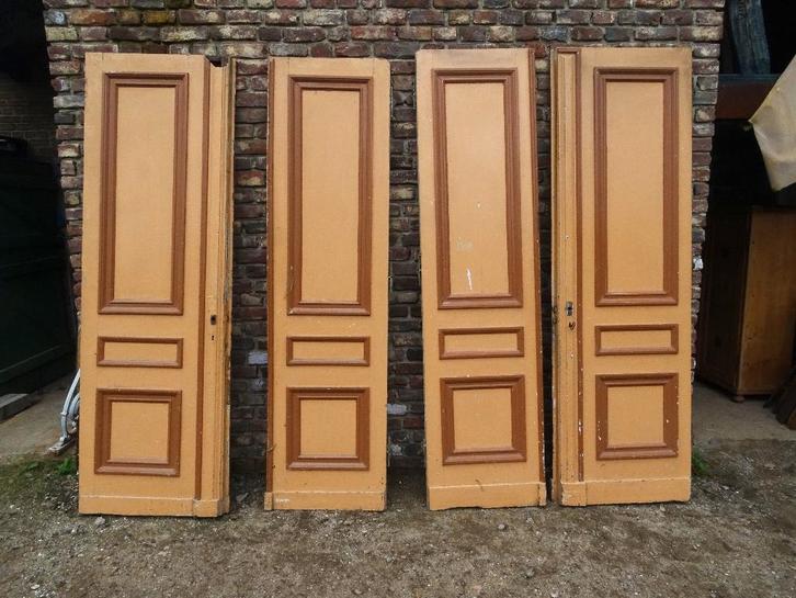 2 maal set dubbele deuren uit een herenhuis  frankrijk deur, Antiek en Kunst, Curiosa en Brocante, Ophalen