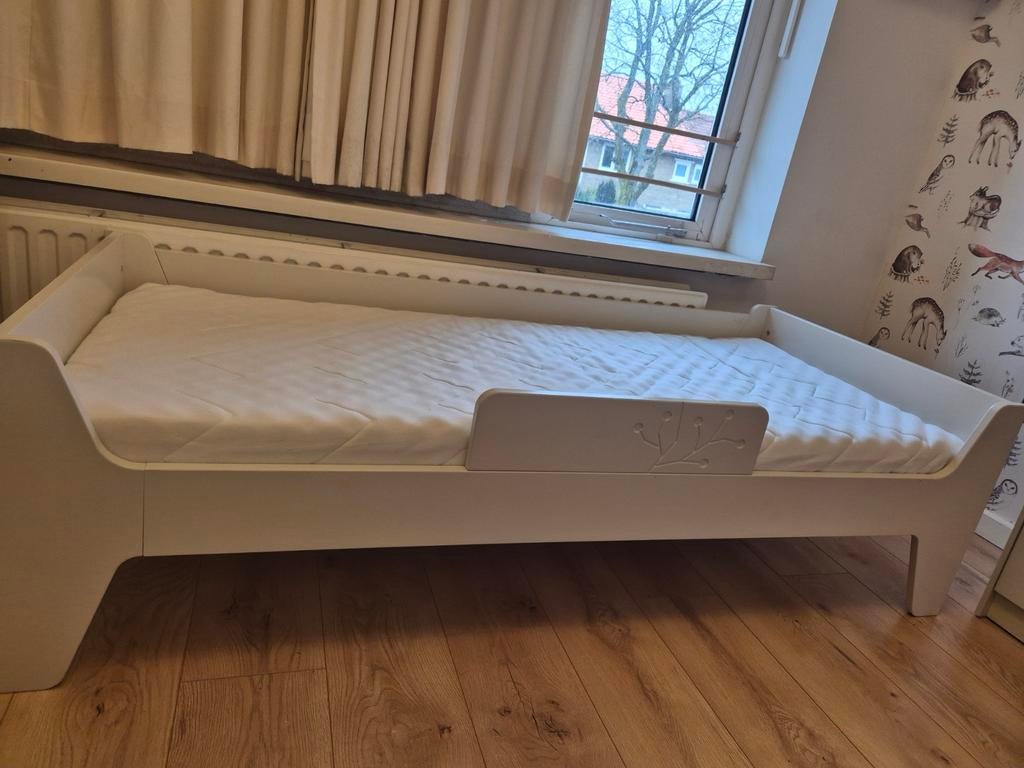 Kukuu peuterbed + IKEA matras (zo goed als nieuw), 70 tot 85 cm, Zo goed als nieuw, 160 tot 180 cm, Ophalen