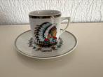 Native American espresso/ mokka kop en schotel, Ophalen of Verzenden