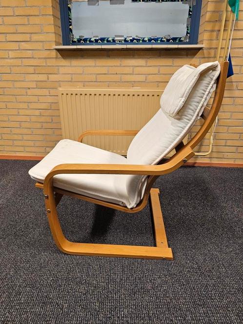 Ikea Poäng, Huis en Inrichting, Fauteuils, Gebruikt, Hout, 50 tot 75 cm, 75 tot 100 cm, Ophalen