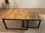 Mango hout salontafels,, 50 tot 100 cm, Rond, Zo goed als nieuw, Minder dan 50 cm