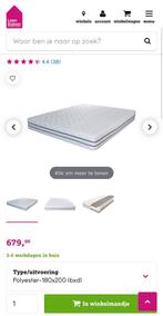 Nieuw Leen Bakker Royal 9 Matras 180x200cm, Ophalen, Matras, 180 cm, 200 cm