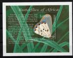 SIERRA LEONE 2001 PF BLOK VLINDERS BUTERFLIES INSECTEN, Ophalen of Verzenden, Postfris, Dier of Natuur