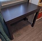 Eettafel, uitschuifbaar, zwart essenhout, Ophalen, Gebruikt, 75 cm of meer, 60 cm of meer