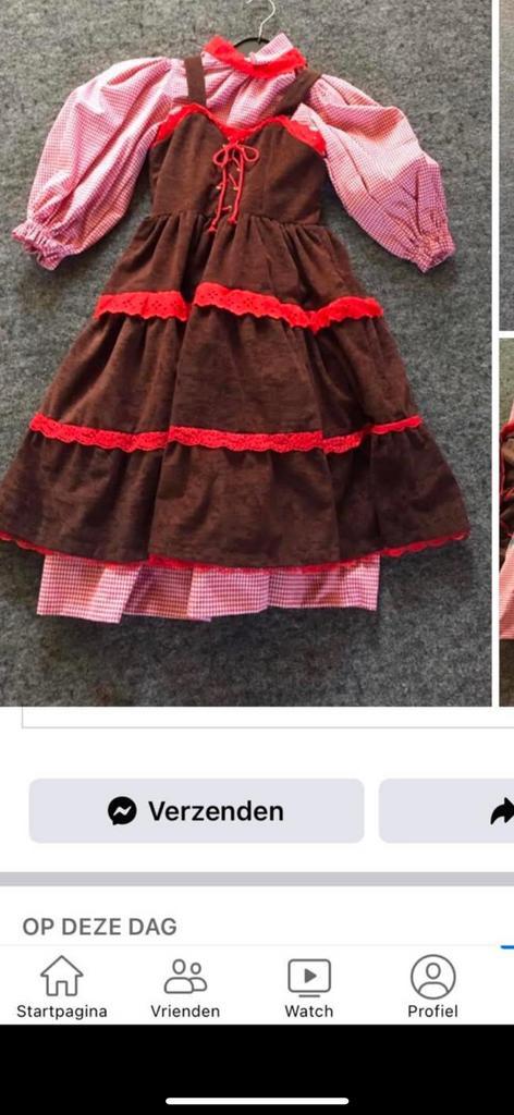 ***NIEUW*** cowgirl jurk maat 122 t/m 134/140, Kinderen en Baby's, Carnavalskleding en Verkleedspullen, Zo goed als nieuw, Meisje