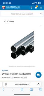 CV buis/verwarmingsbuis staal (22mm, wanddikte 1,2mm), Doe-het-zelf en Verbouw, Ophalen, Nieuw, 20 tot 40 mm, 2 tot 4 meter