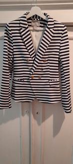 H&M gestreept jasje 40, Maat 38/40 (M), H&M, Blauw, Ophalen of Verzenden