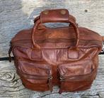 Cowboys bag Caw Boy bag leer leder bruin handtas, Ophalen of Verzenden, Gebruikt, Bruin, Handtas