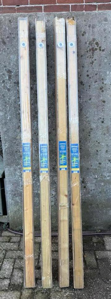 Tuinpaal met LED verlichting - 4x Nieuw, Tuin en Terras, Buitenverlichting, Nieuw, Vloerlamp, Kunststof, Minder dan 50 watt, Netvoeding