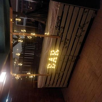Bar/pallet bar op wieltjes, let op! Lang +- 3 meter lang beschikbaar voor biedingen