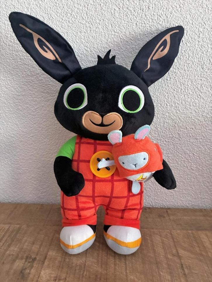 Pratende Bing en Hoppity met licht en geluid. 37 cm. ZGAN., Kinderen en Baby's, Speelgoed | Babyspeelgoed, Zo goed als nieuw, Overige typen