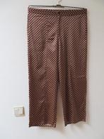 X16 FEMMES DU SUD broek 94% zijde bruin beige M 38/40, Kleding | Dames, Maat 38/40 (M), Bruin, Ophalen of Verzenden, Zo goed als nieuw