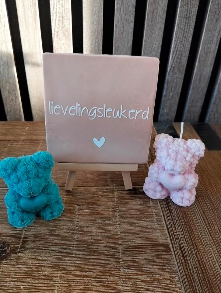 Sint / Kerst tip! Tegeltje met (eigen) tekst, Huis en Inrichting, Woonaccessoires | Tekstborden en Spreuken, Nieuw, Ophalen of Verzenden