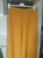 Gele  7/8 linnen broek van Ming maat L, Geel, Ophalen of Verzenden, Zo goed als nieuw, Driekwart