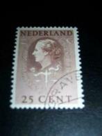 Nederland: 25 cent gestempeld, Postzegels en Munten, Na 1940, Verzenden, Gestempeld