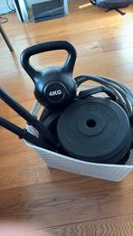 Doos vol met sportspullen, Sport en Fitness, Fitnessmaterialen, Ophalen, Nieuw