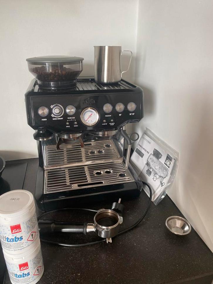Solis Grind & Infuse Pro 115A Espressomachine, Witgoed en Apparatuur, Koffiezetapparaten, Gebruikt, Koffiebonen, Espresso apparaat