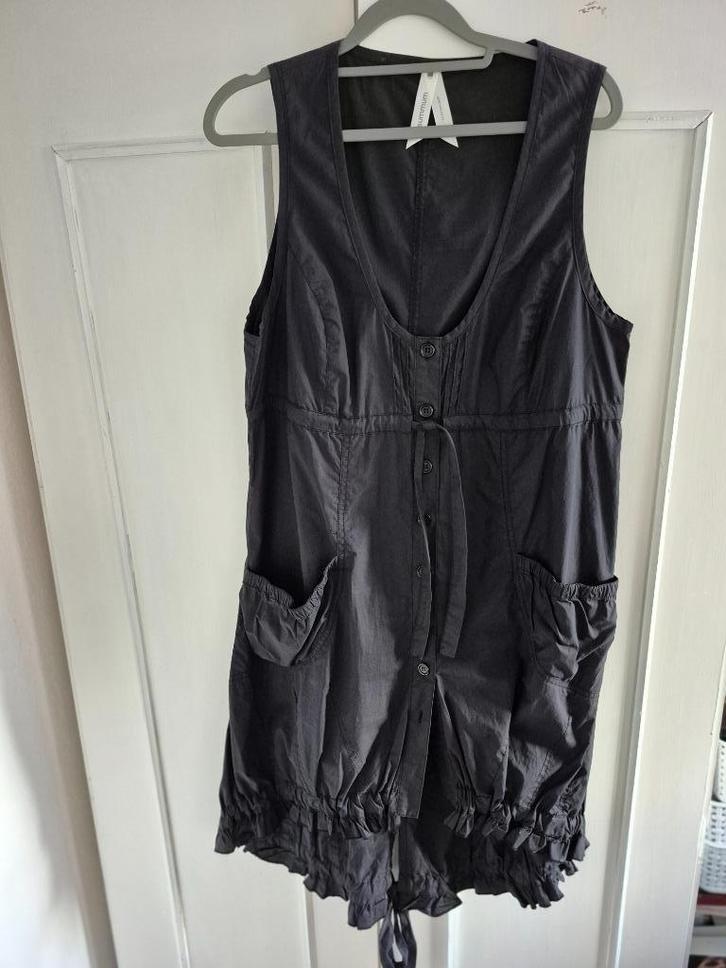 Overgooier/Jurk, Kleding | Dames, Jurken, Zo goed als nieuw, Maat 38/40 (M), Wit, Onder de knie, Ophalen of Verzenden